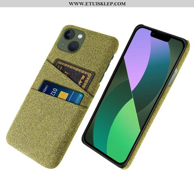 Etui do iPhone 14 Posiadacz Karty Z Tkaniny